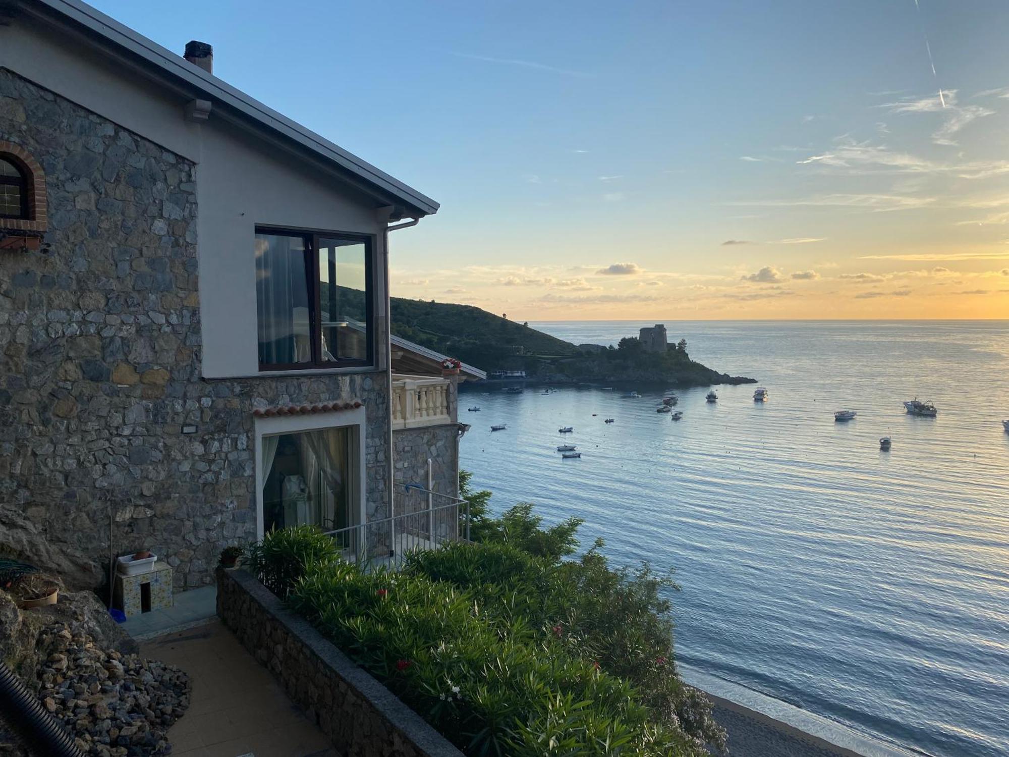 Villa La Petra con vista panoramica San Nicola Arcella Esterno foto